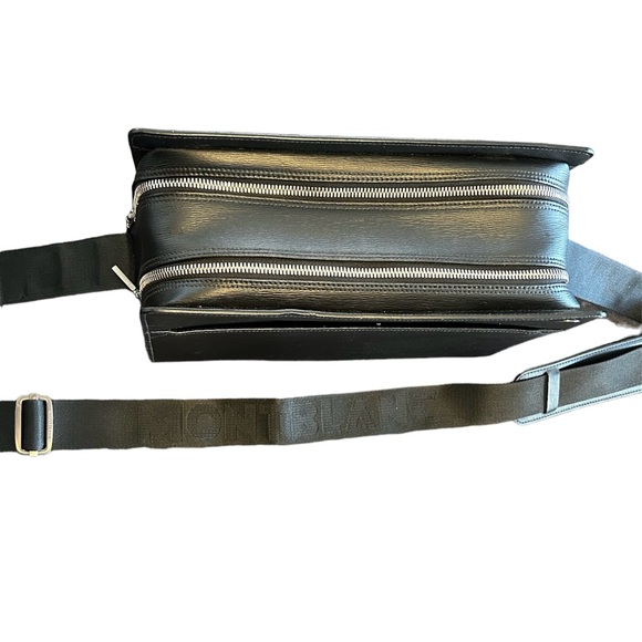 MONTBLANC Mini Messenger Crossbody Double Zipper Interior Monogram Strap - Picture 4 of 11